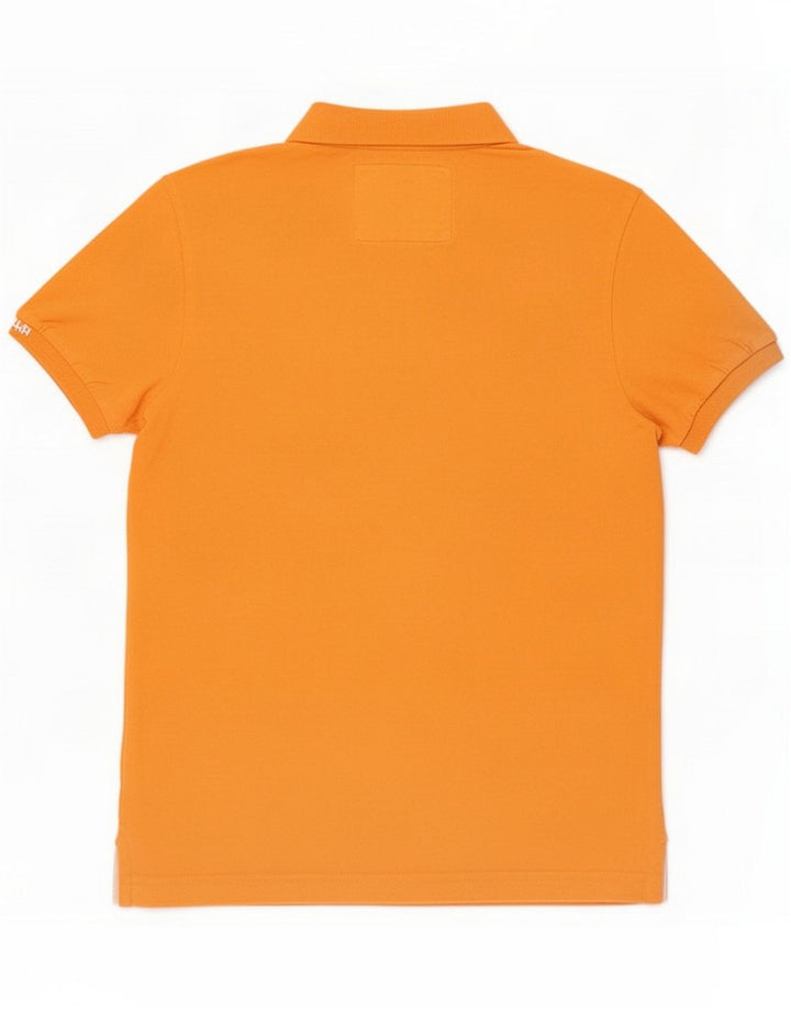 Męska koszulka polo Superdry, duża, pomarańczowa, bawełniana