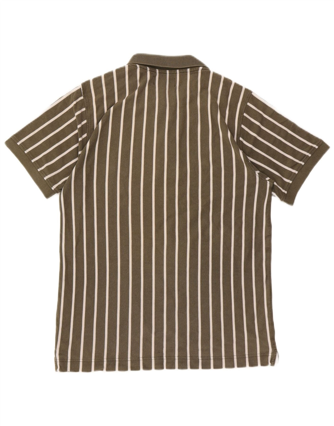 Męska koszulka polo Kappa, bawełniana w paski w kolorze khaki