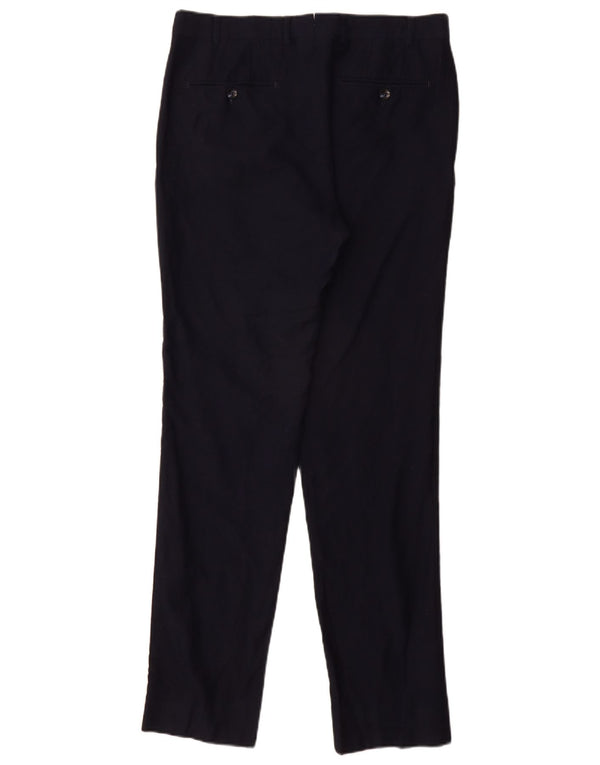 Męskie proste spodnie garniturowe MASSIMO DUTTI EU 40 Medium W31 L32 Granatowe