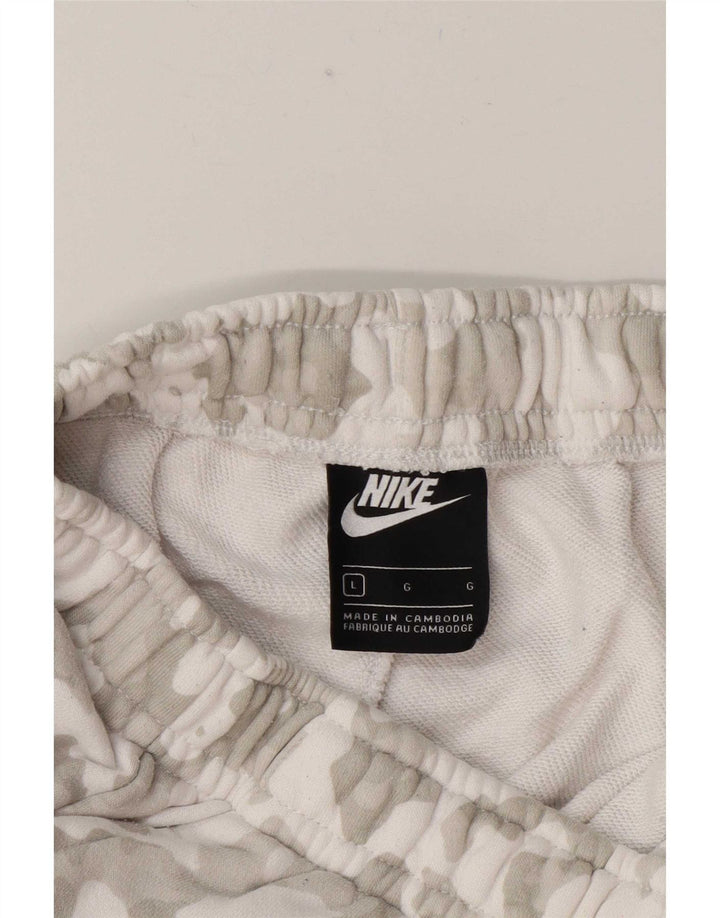 Męskie spodenki sportowe Nike, duże, szare, kamuflaż