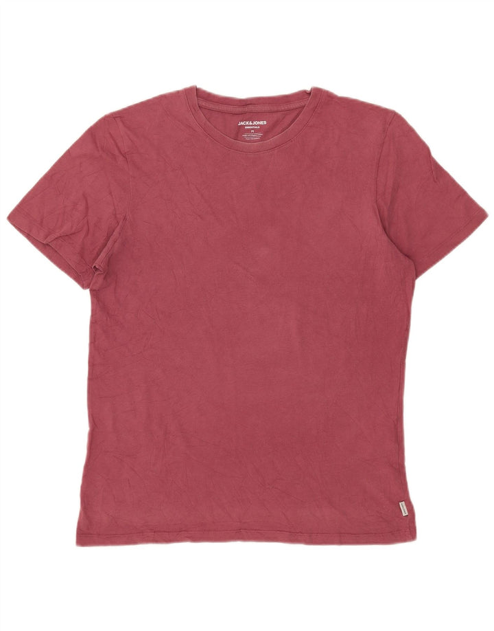 T-shirt męski Jack & Jones, średni, różowy, bawełniany