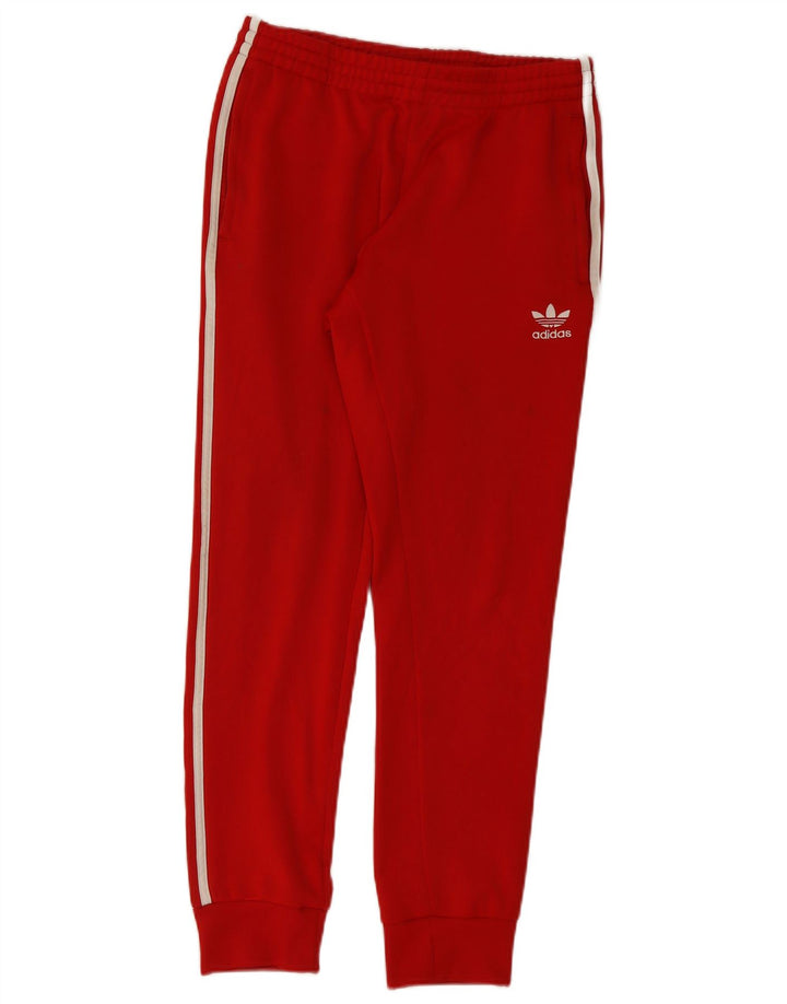 Adidas Męskie spodnie dresowe Joggery Średni czerwony poliester