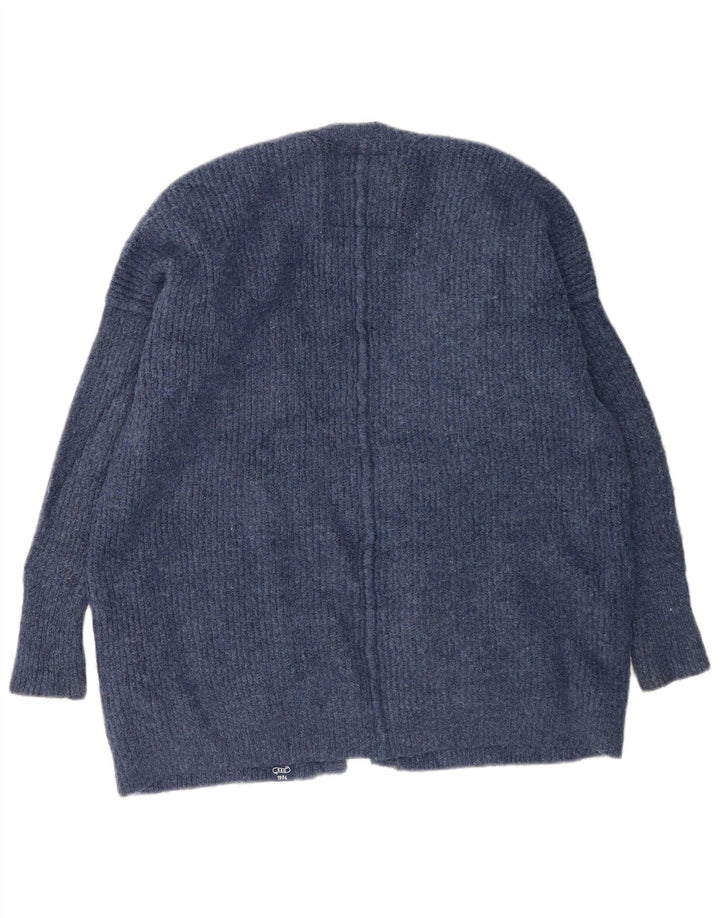 Damski sweter oversize Superdry UK 10, mały, niebieski akryl