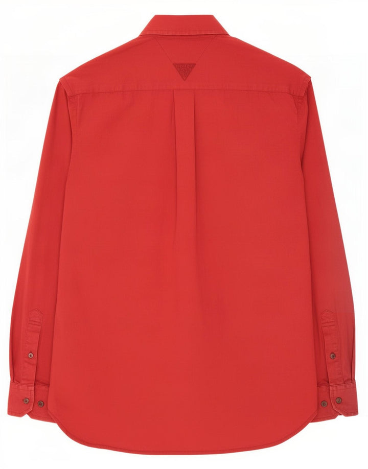 Koszula męska Tommy Hilfiger, mała, czerwona, bawełniana