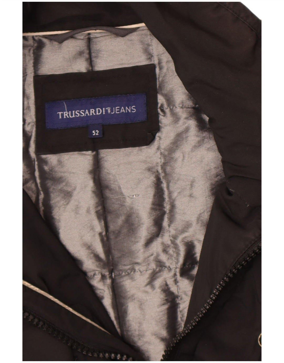 Męska kurtka wiatrówka Trussardi Jeans IT 52 XL w kolorze czarnym