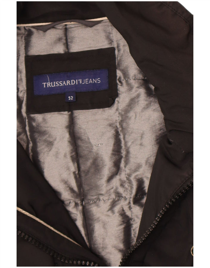 Męska kurtka wiatrówka Trussardi Jeans IT 52 XL w kolorze czarnym