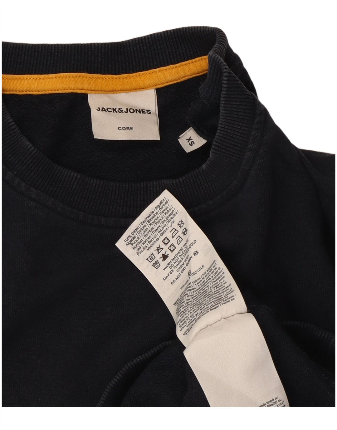 Bluza męska Jack & Jones, sweter XS, granatowa, bawełniana