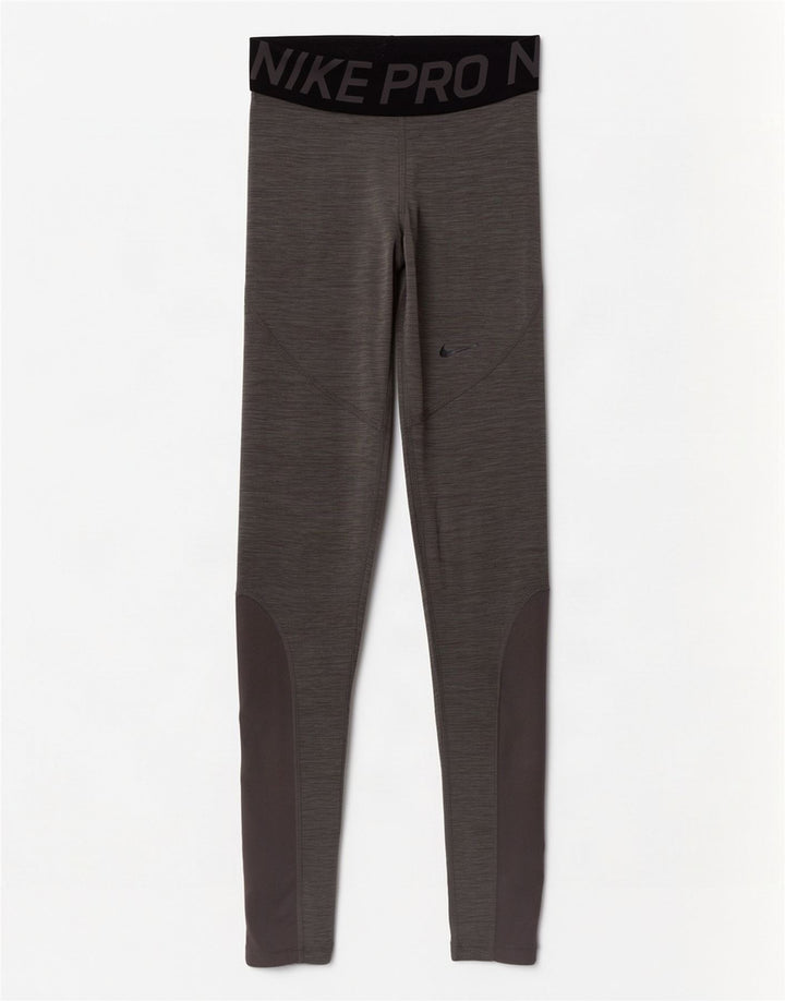Damskie legginsy Nike Dri Fit Graphic UK 4 XS Szary, nakrapiany poliester