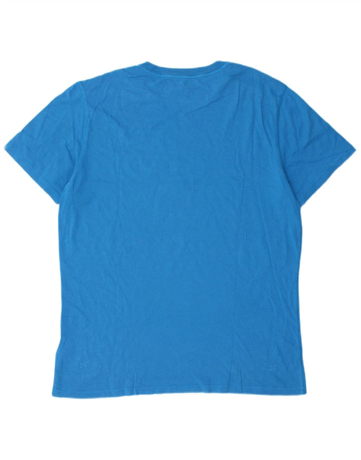 T-shirt męski Timberland Coupe Standard o regularnym kroju z grafiką, średni niebieski