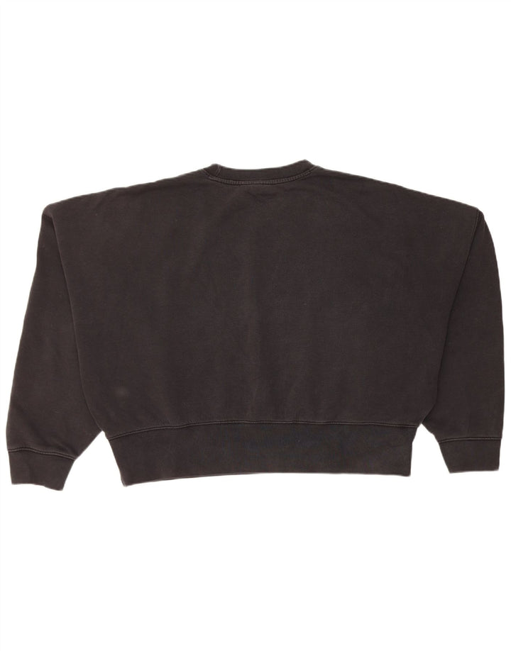 Bluza damska Adidas Crop Oversized Sweter UK 10 Mała czarna bawełna
