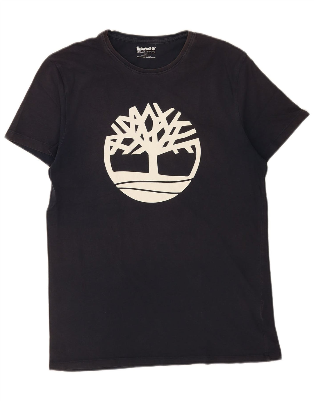 Męska koszulka z grafiką Timberland, średnia, granatowa bawełna