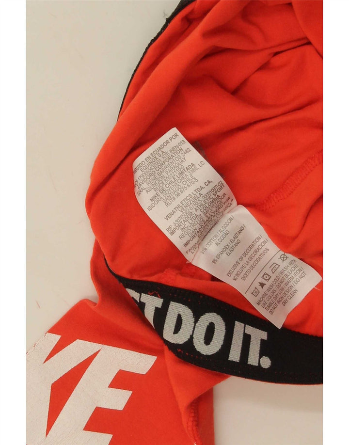 Damskie legginsy Nike Graphic UK 8, małe, pomarańczowe, bawełniane