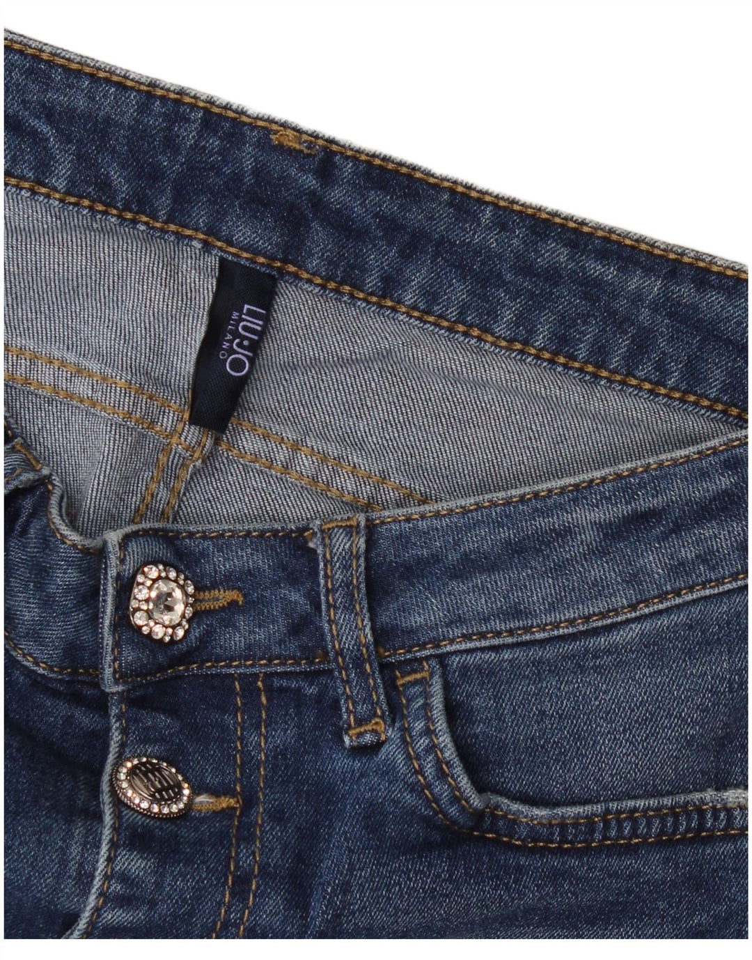 Damskie jeansy Liu Jo W28 L25 Niebieskie
