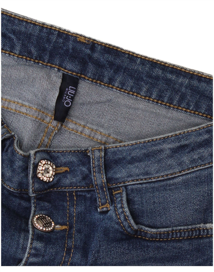 Damskie jeansy Liu Jo W28 L25 Niebieskie