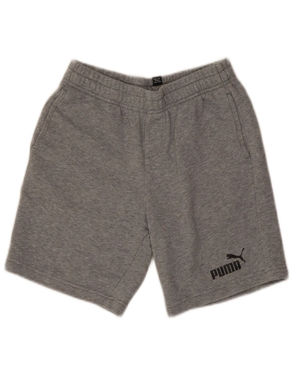 Chłopięce spodenki sportowe Puma 11-12 lat, szara, bawełniana w plamki