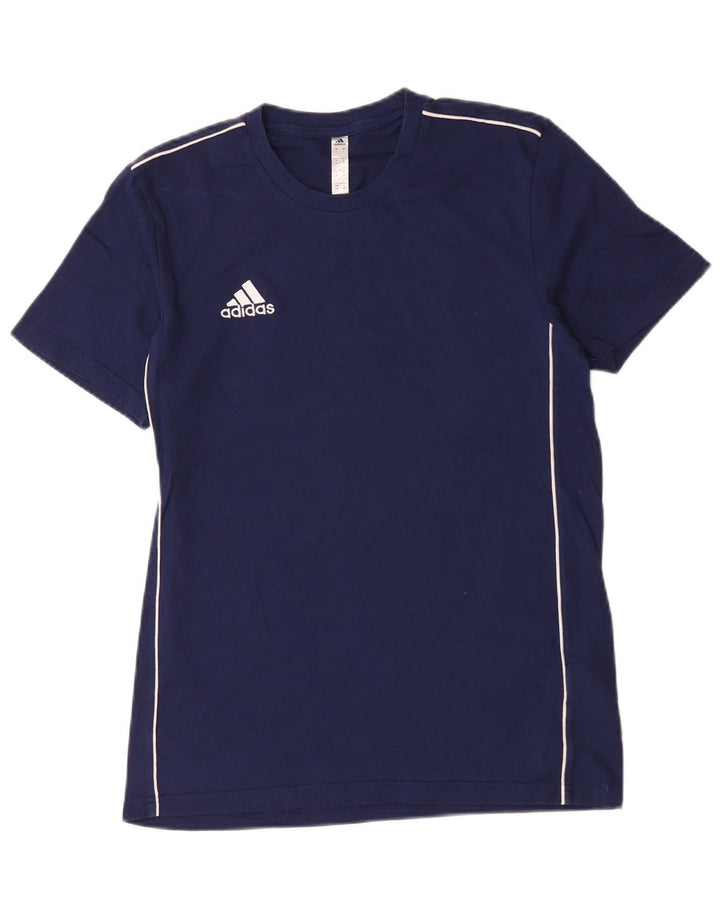 Adidas Męski T-Shirt Top Mały Granatowy Bawełniany