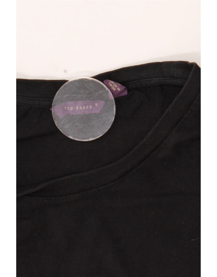 Męska koszulka z grafiką TED BAKER, rozmiar 6 2XL, kolor czarny