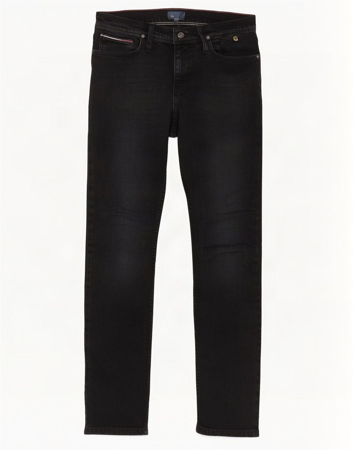 Damskie jeansy slim fit Tommy Hilfiger W30 L34 Czarna bawełna