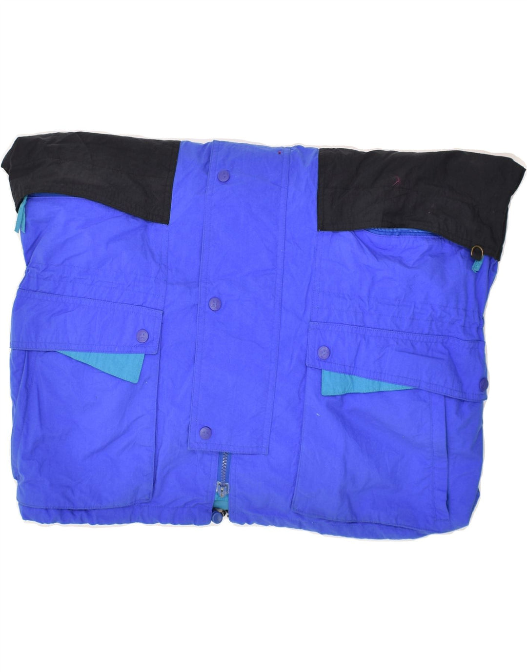 HELLY HANSEN Mens Windbreaker Jacket UK 38 Medium Black Colourblock Nylon Vintage Helly Hansen and Second-Hand Helly Hansen from Messina Hembry 