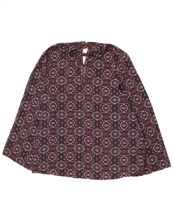 Bluzka damska Marks & Spencer w abstrakcyjny wzór, UK 22 3XL, granatowa