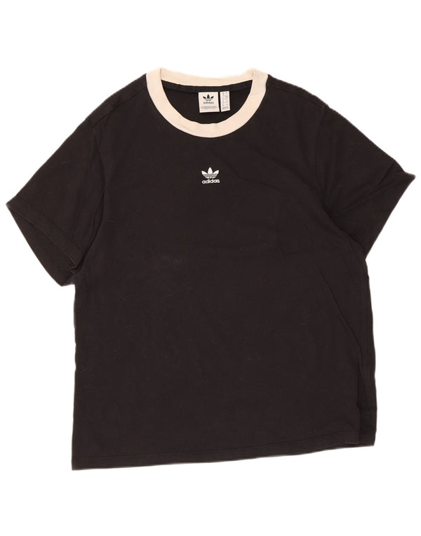Damska koszulka Adidas Top UK 10 Small Black Cotton