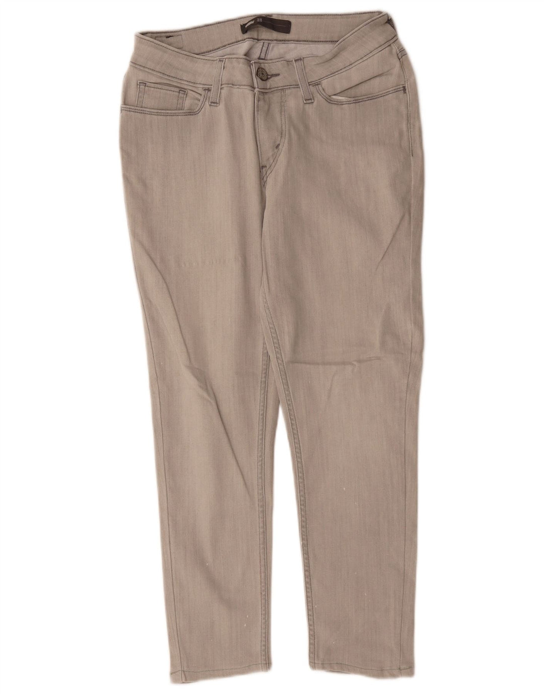 Damskie dżinsy Levi's W28 L25 Szara bawełna