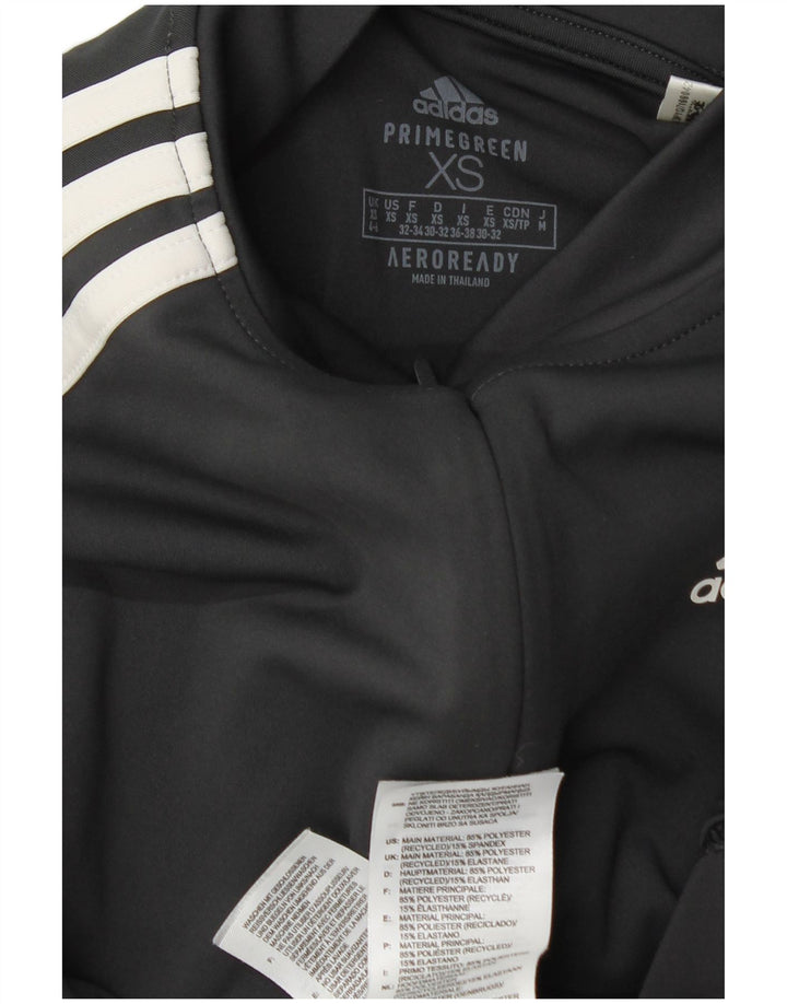 Damski dres Adidas z zamkiem błyskawicznym na szyi, UK 4/6 XS, szary, blok kolorów