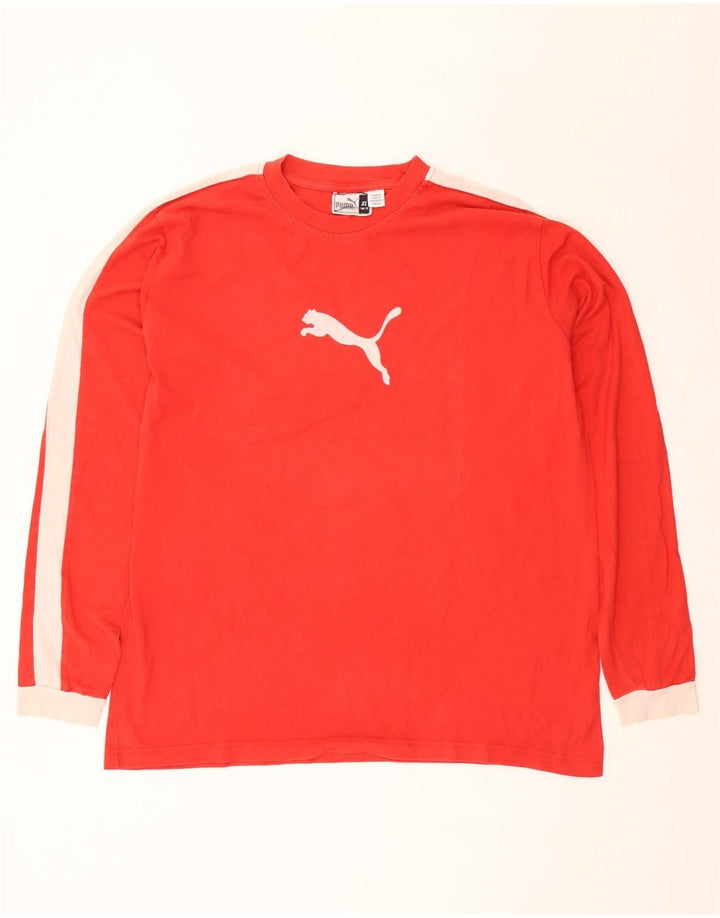 Męska koszulka Puma Graphic z długim rękawem XL w kolorze czerwonym