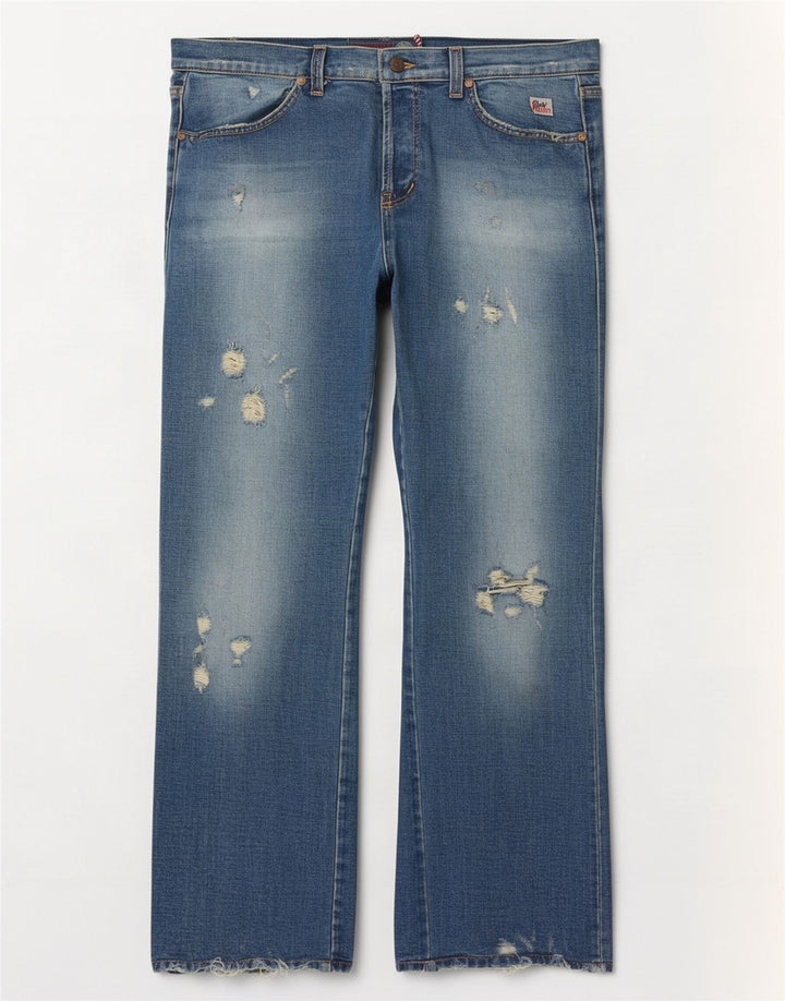 Damskie dżinsy Roy Rogers Bootcut W34 L32 Niebieskie bawełniane