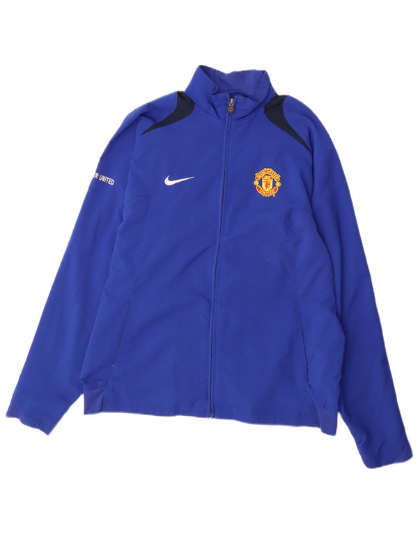 Męska bluza dresowa Nike Manchester United UK 42/44, duża niebieska sportowa