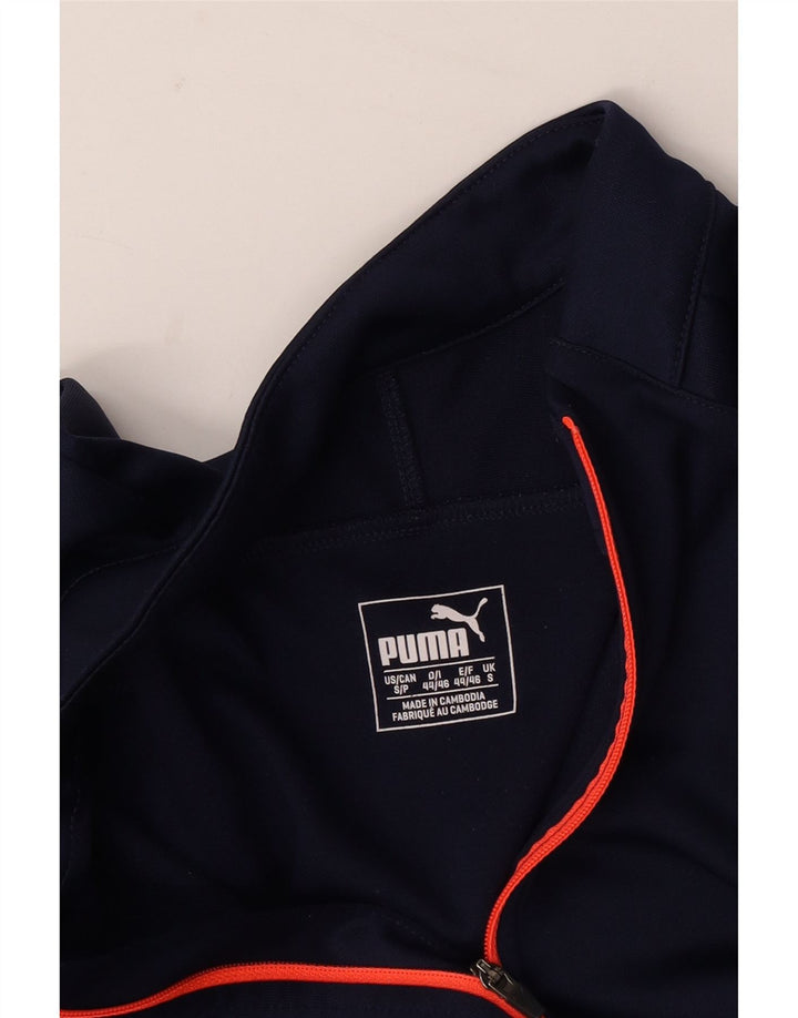 Męski dres Puma z zamkiem błyskawicznym, mały, granatowy