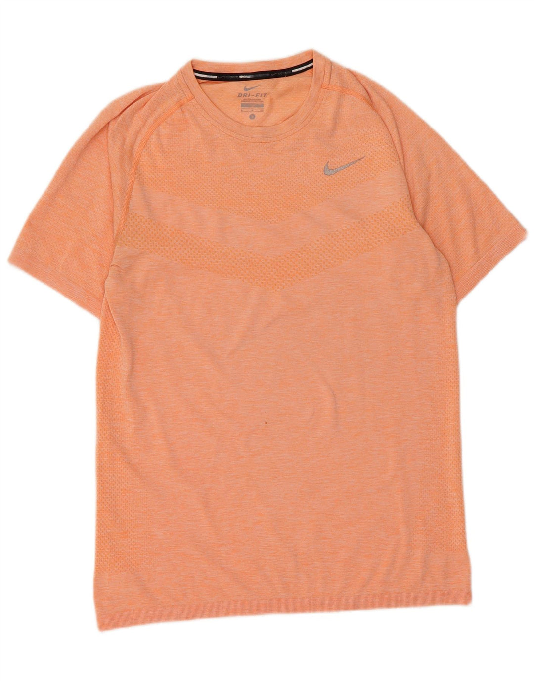 Męski T-shirt Nike Dri Fit w małe pomarańczowe paski