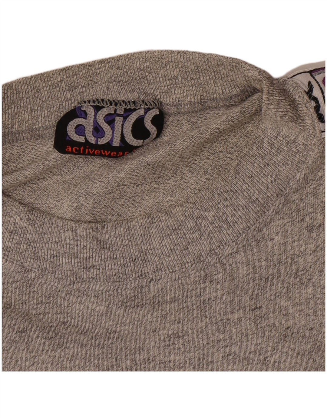 Męska koszulka z grafiką Asics, średnia, szara, nakrapiana akrylowa