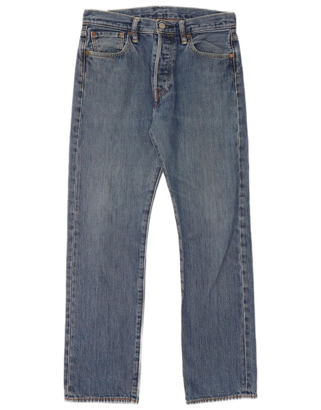 Męskie jeansy Levi's 501 Straight W30 L30 Niebieskie bawełniane