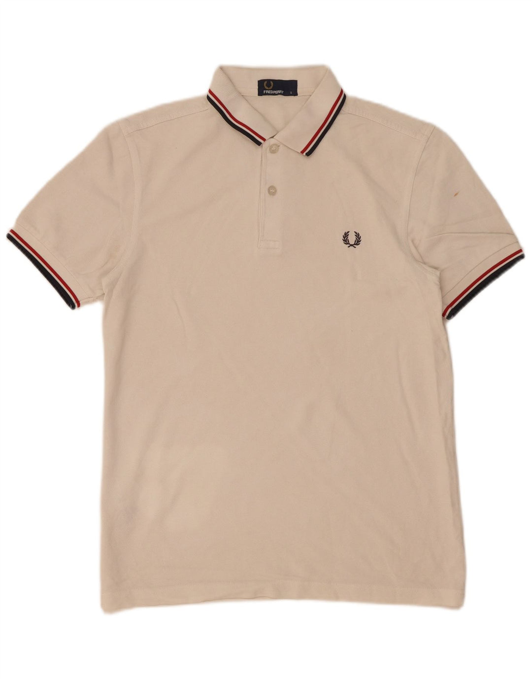 Męska koszulka polo Fred Perry, mała, bawełniana w białe paski