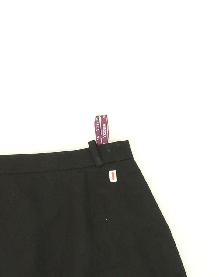 YESSICA Womens Straight Skirt IT 42 Medium W28  Black Polyester | Vintage Yessica | Thrift | Second-Hand Yessica | Used Clothing | Messina Hembry 