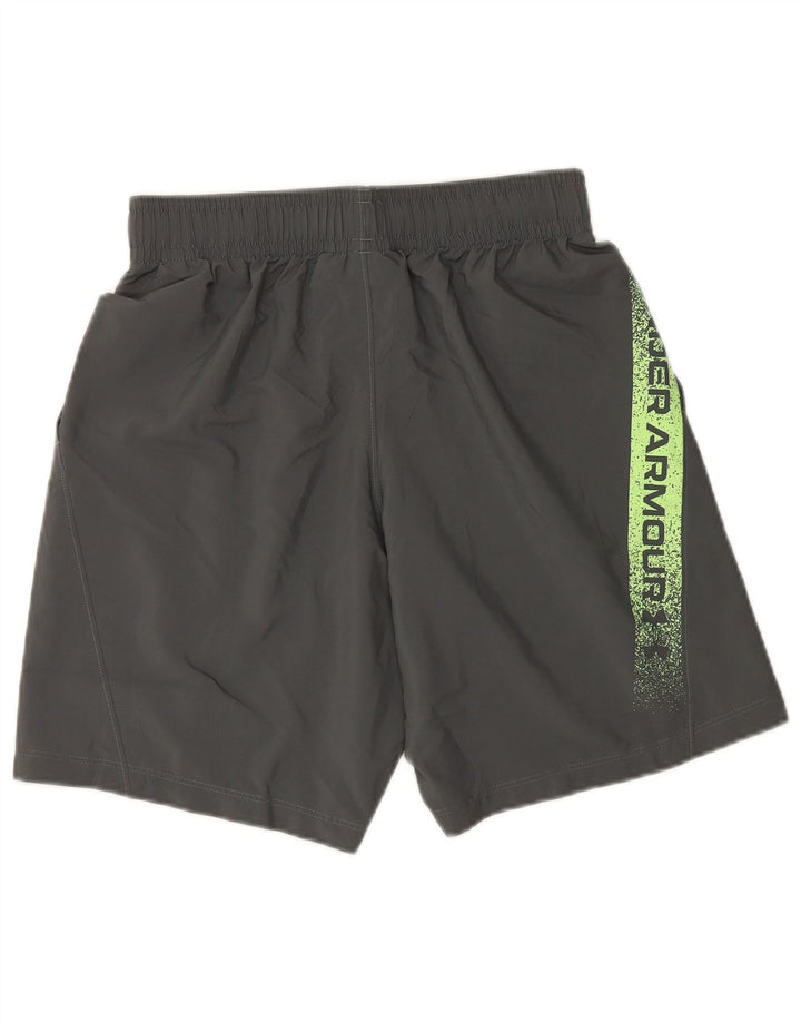 UNDER ARMOUR Mens Graphic Sport Shorts Small  Grey Polyester