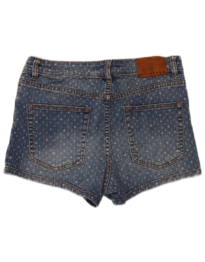 Damskie spodenki jeansowe Billabong W28 Średnioniebieskie bawełniane cętki
