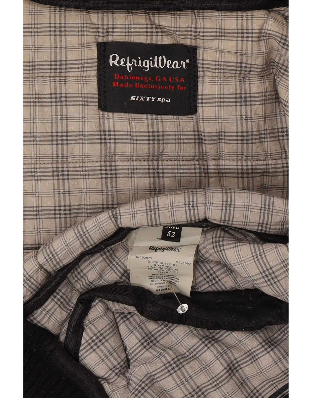 Męska ocieplana kurtka z kapturem Refrigiwear IT 52, duży granatowy poliester
