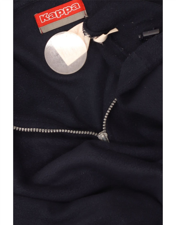 Męski sweter polarowy KAPPA z zamkiem błyskawicznym, średni granatowy poliester