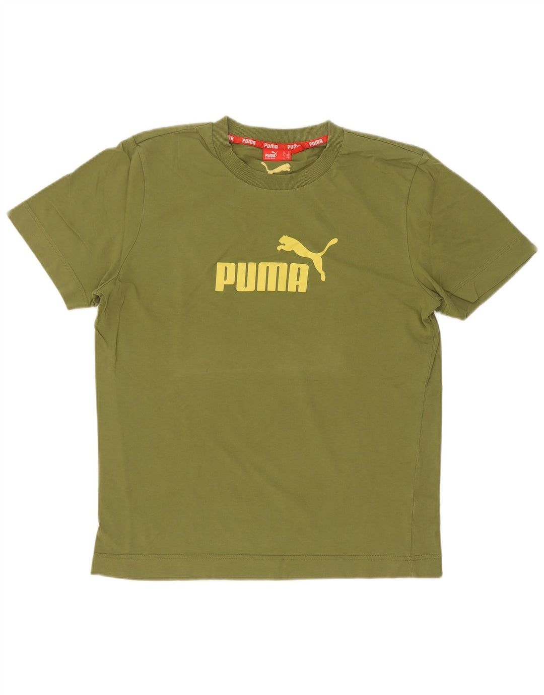 Męski T-shirt z grafiką Puma, średni zielony