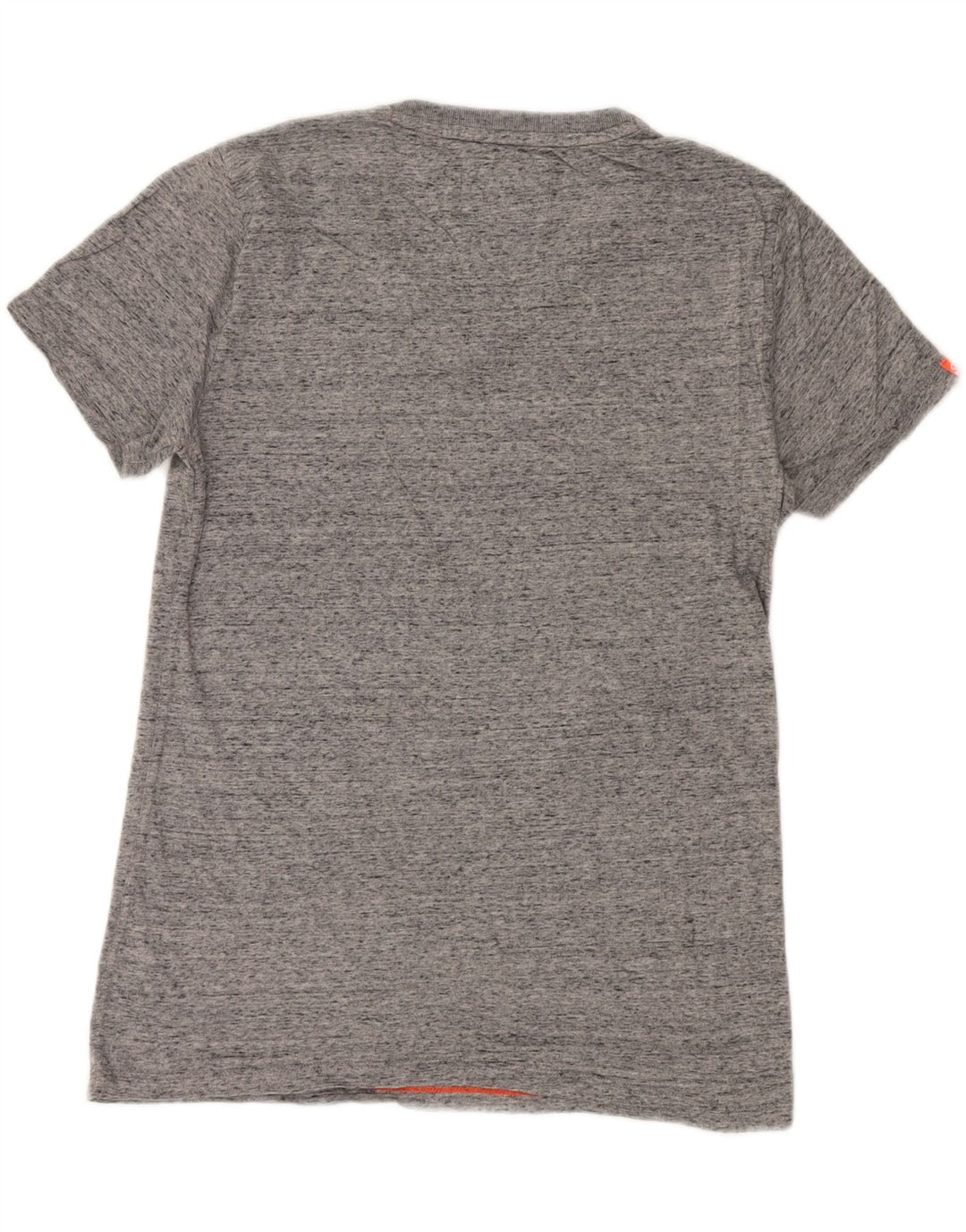 SUPERDRY Męski T-shirt Top Średniej Szarej Bawełny Nakrapianej