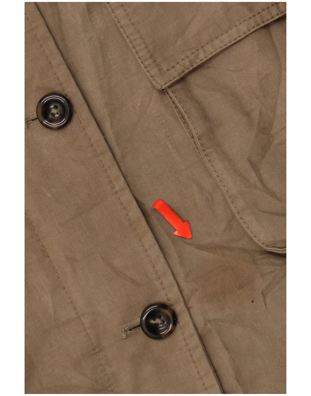 Damska kurtka parka z kapturem Massimo Dutti UK 14, średnia bawełna khaki