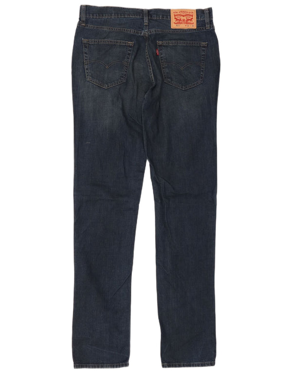 LEVI'S Mens 511 Slim Jeans W34 L36 Navy Blue Cotton