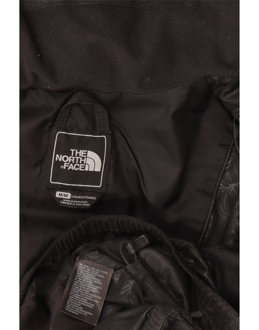 Damska ocieplana kurtka z kapturem The North Face UK 14, średni czarny poliester