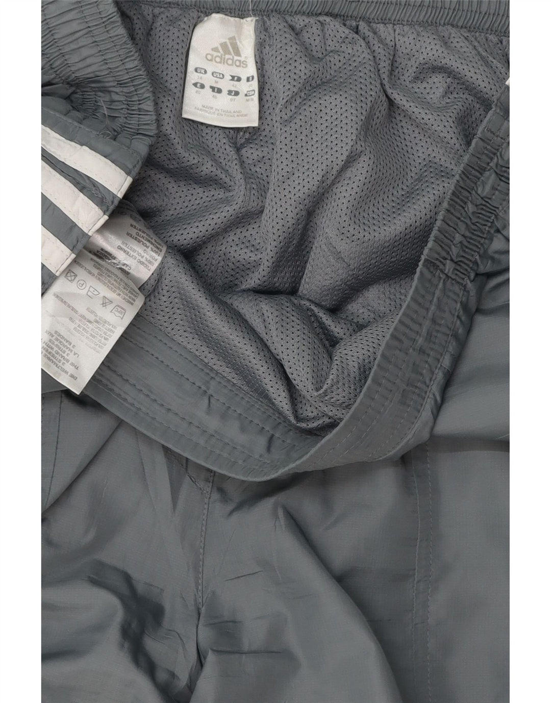 Damskie spodnie dresowe ADIDAS Joggers UK 14, duże, szare, poliestrowe