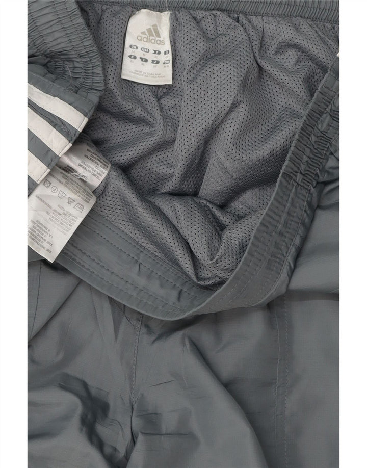 Damskie spodnie dresowe ADIDAS Joggers UK 14, duże, szare, poliestrowe