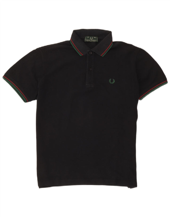 Męska koszulka polo Fred Perry, bawełniana w średnie czarne paski