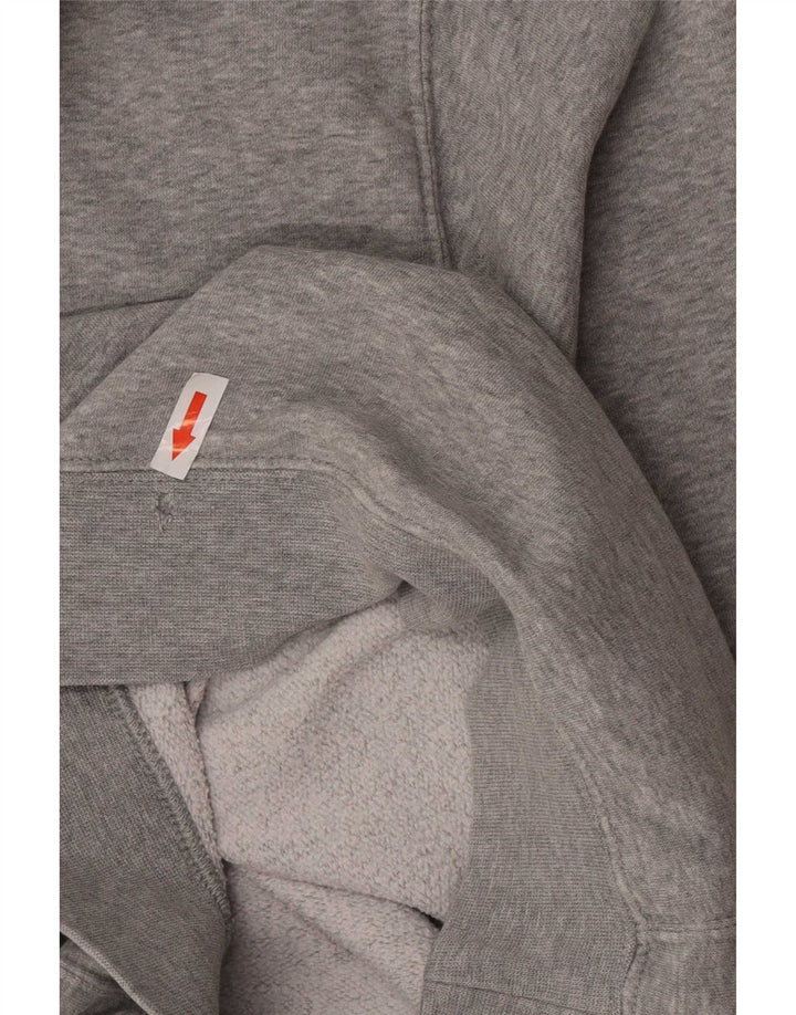 Męska bluza z kapturem Nike Graphic o regularnym kroju, mała, szara, bawełniana