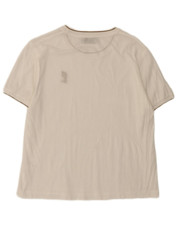 T-shirt damski Carlo Pignatelli Top UK 12 Średnia biała bawełna